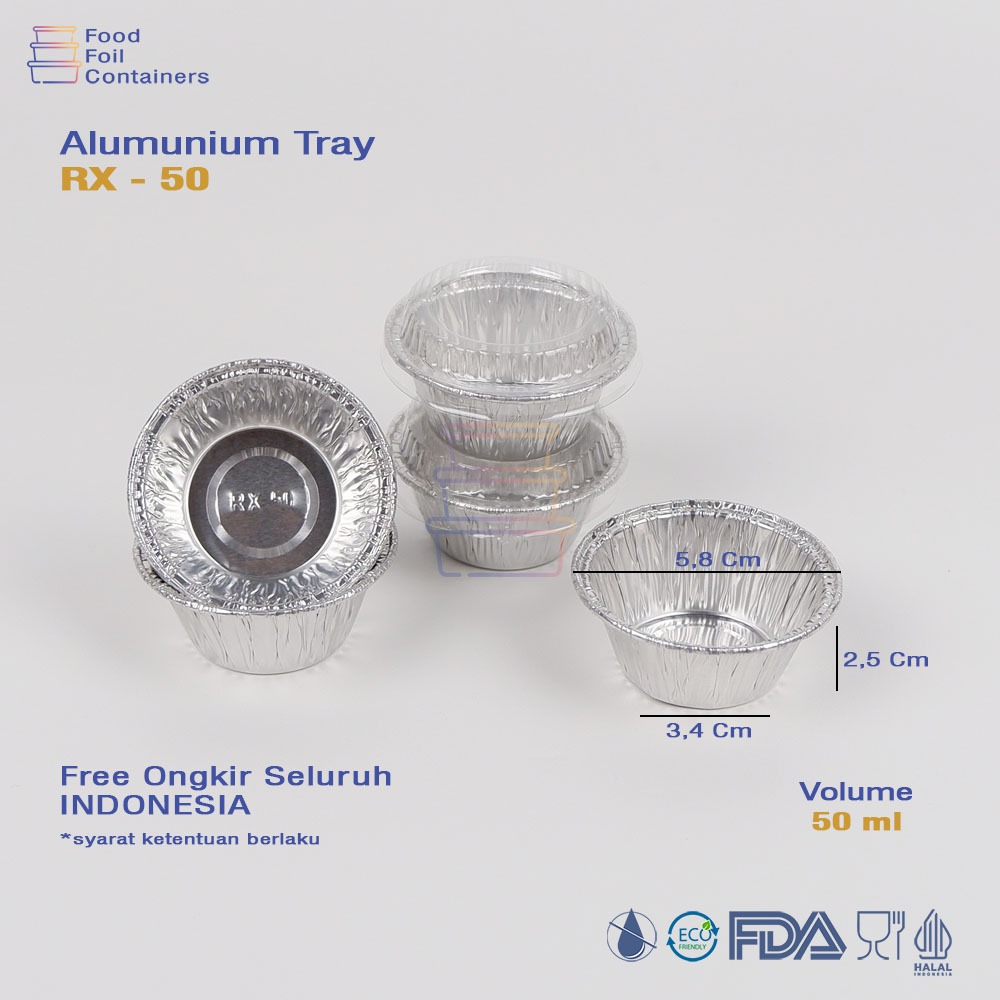 alumunium foil cup RX50  / kue