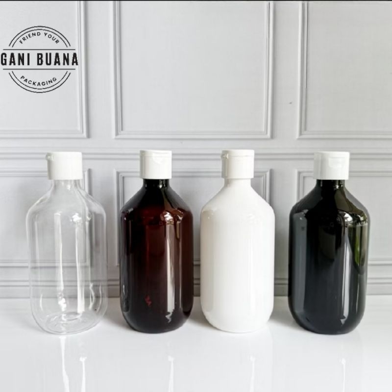BOTOL FLIPTOP 300ML MADA TUTUP FLIPTOP HITAM/BOTOL FLIPTOP 300ML PET