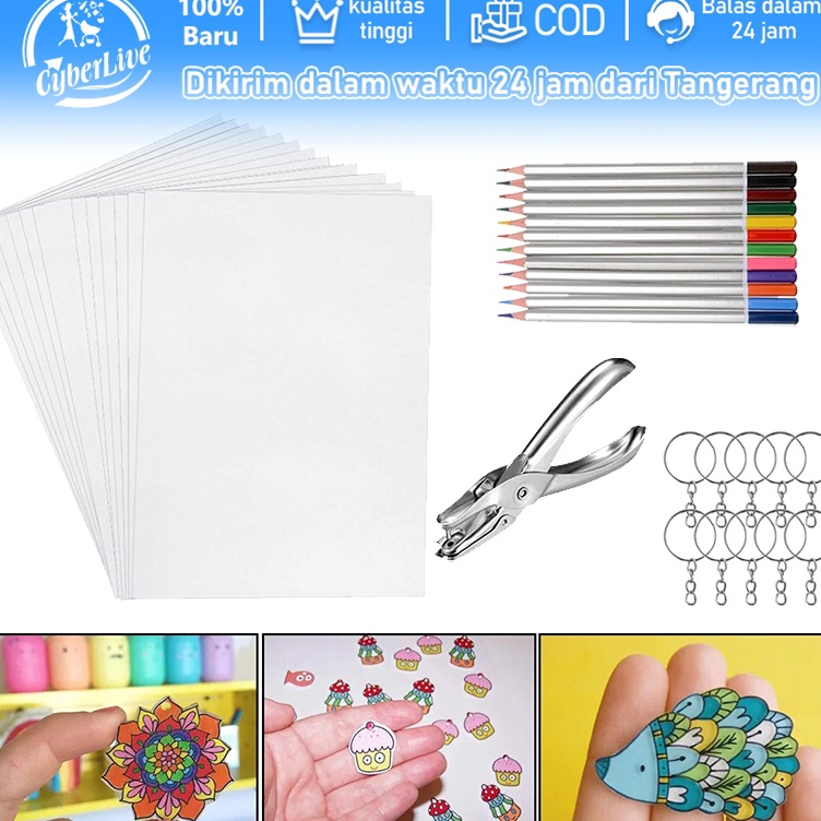 

Diy Shrinky Dink Plastic Shrink Dink Craft 1pcs Blank Shrinky Art Film Paper 7KV77649