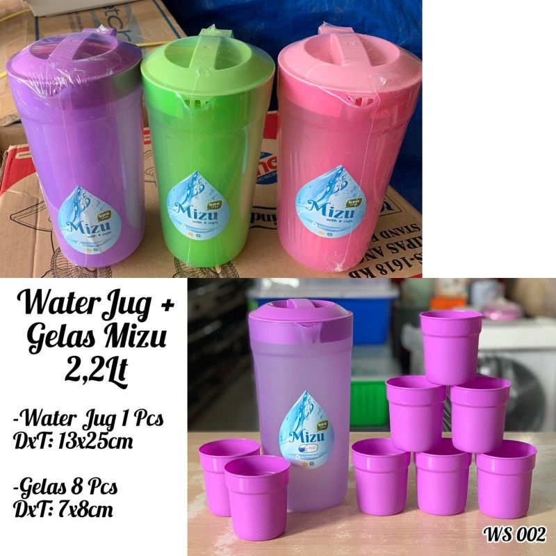 WATER JUG MIZU TECHNOPLAST 2,2LT