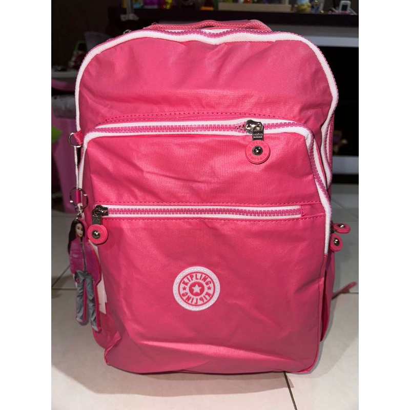 Tas ransel Kipling kolaborasi dgn Barbie warna pink original new