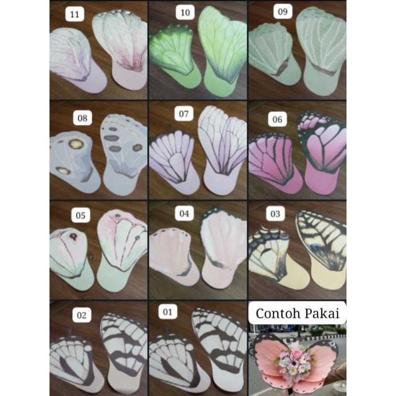 

Kertas Cellophane kupu kupu 20lembar