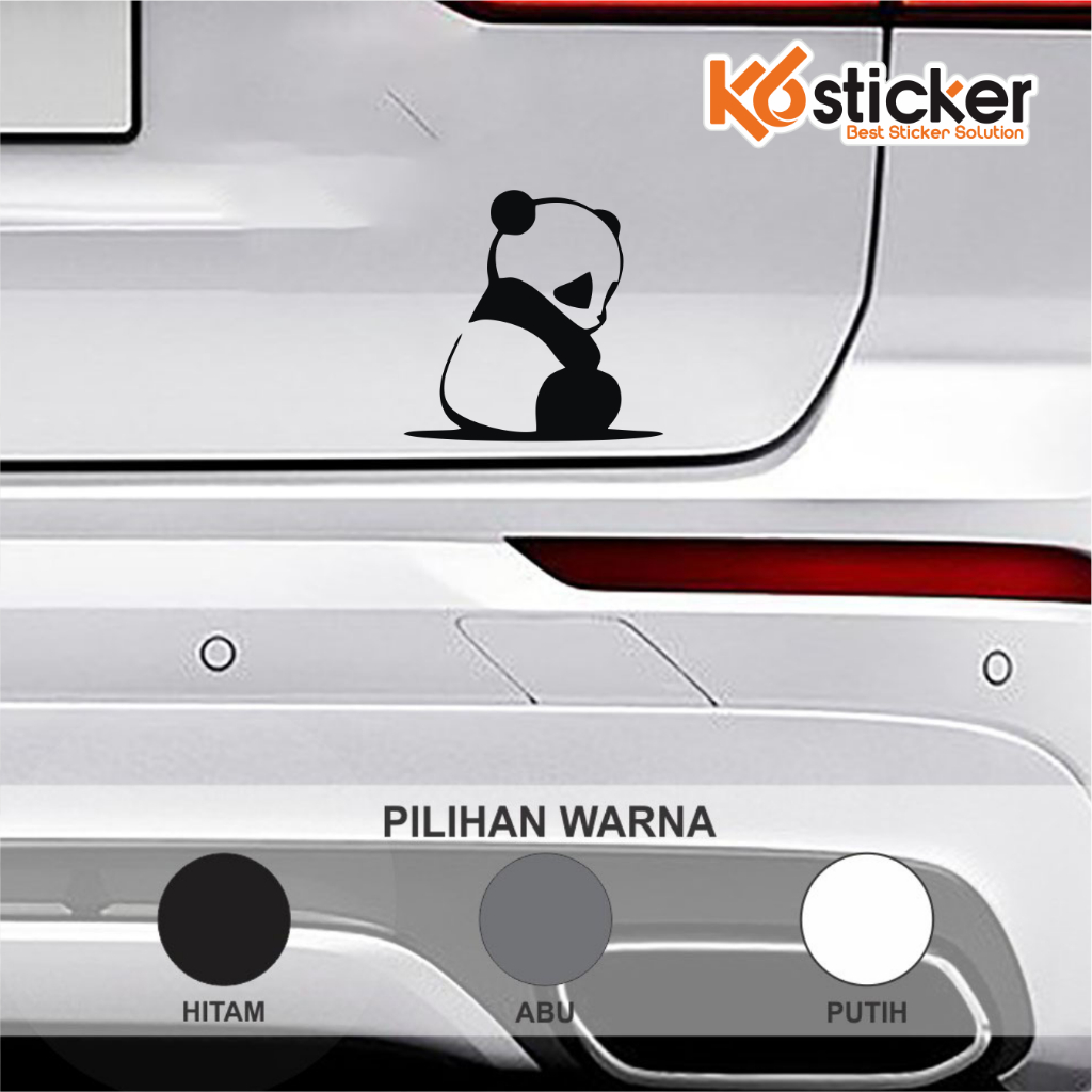 Stiker Body Mobil Panda Lucu  Stiker Cutting Sticker Mobil