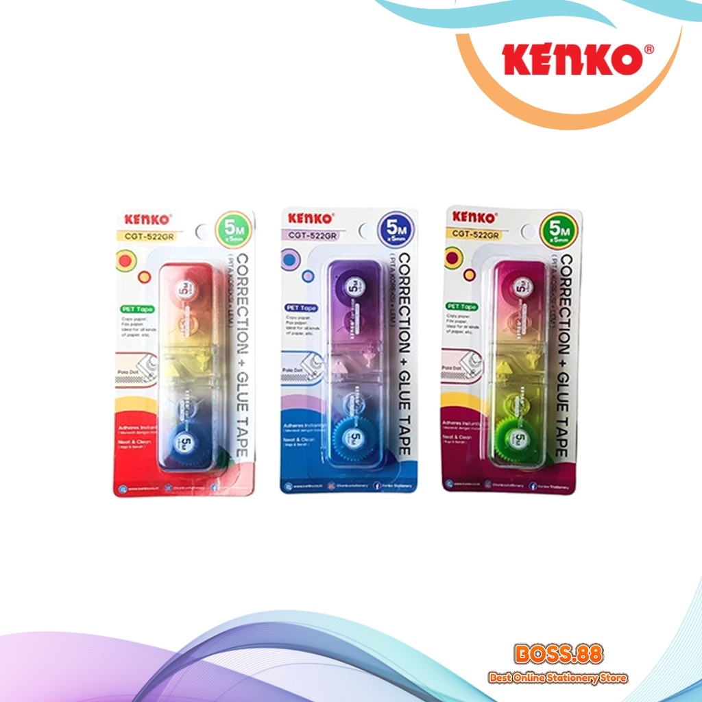 

CORRECTION + GLUE TAPE KENKO CGT-522GR (1 PCS)