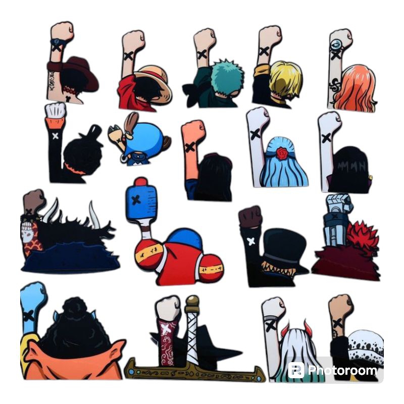 

(isi 3pcs ) stiker kartun anime one piece