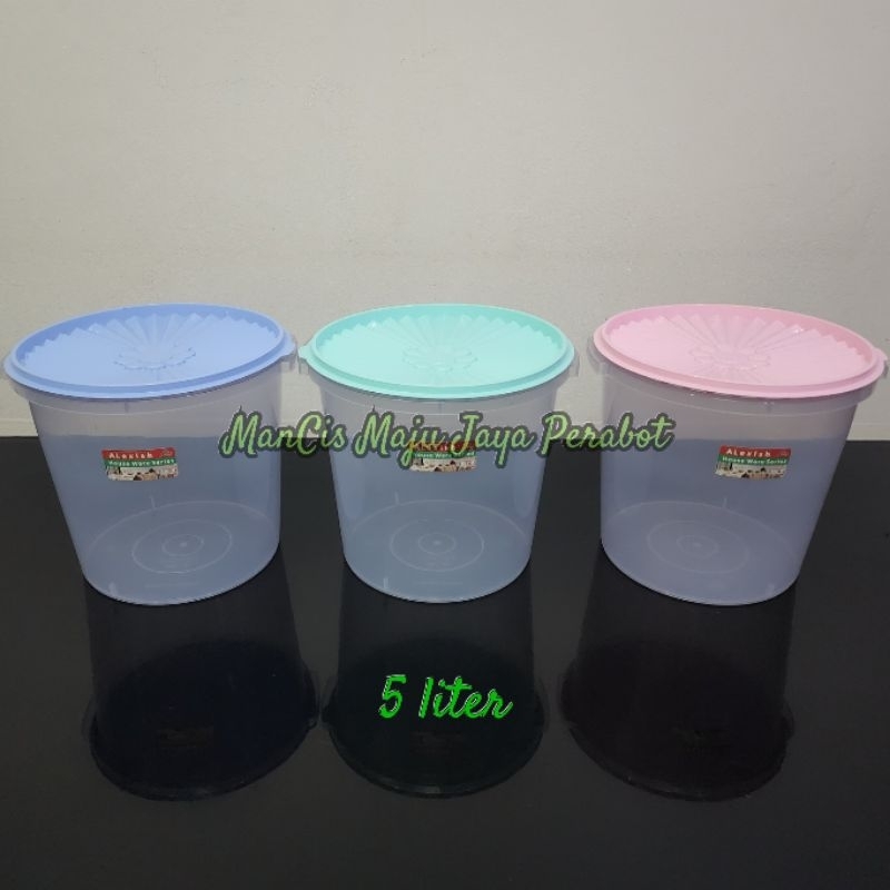Toples kerupuk Alexish 5 liter peyele 128 toples makanan serbaguna