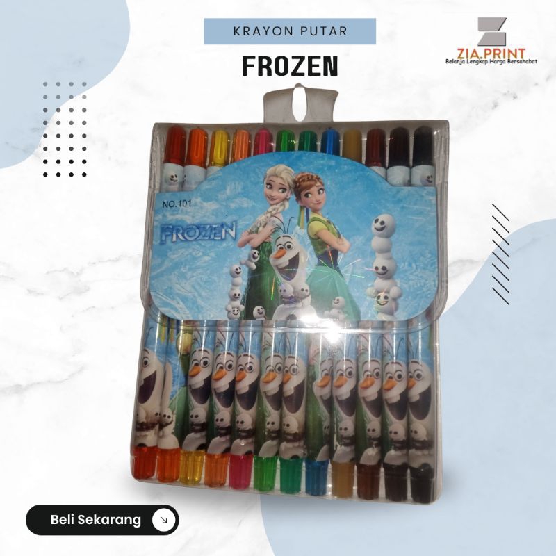 

krayon putar frozen 12 colour