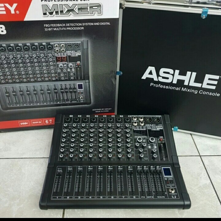 MIXER ASHLEY LM8 / LM 8 USB - KOMPLIT HARDCASE - ORIGINAL
