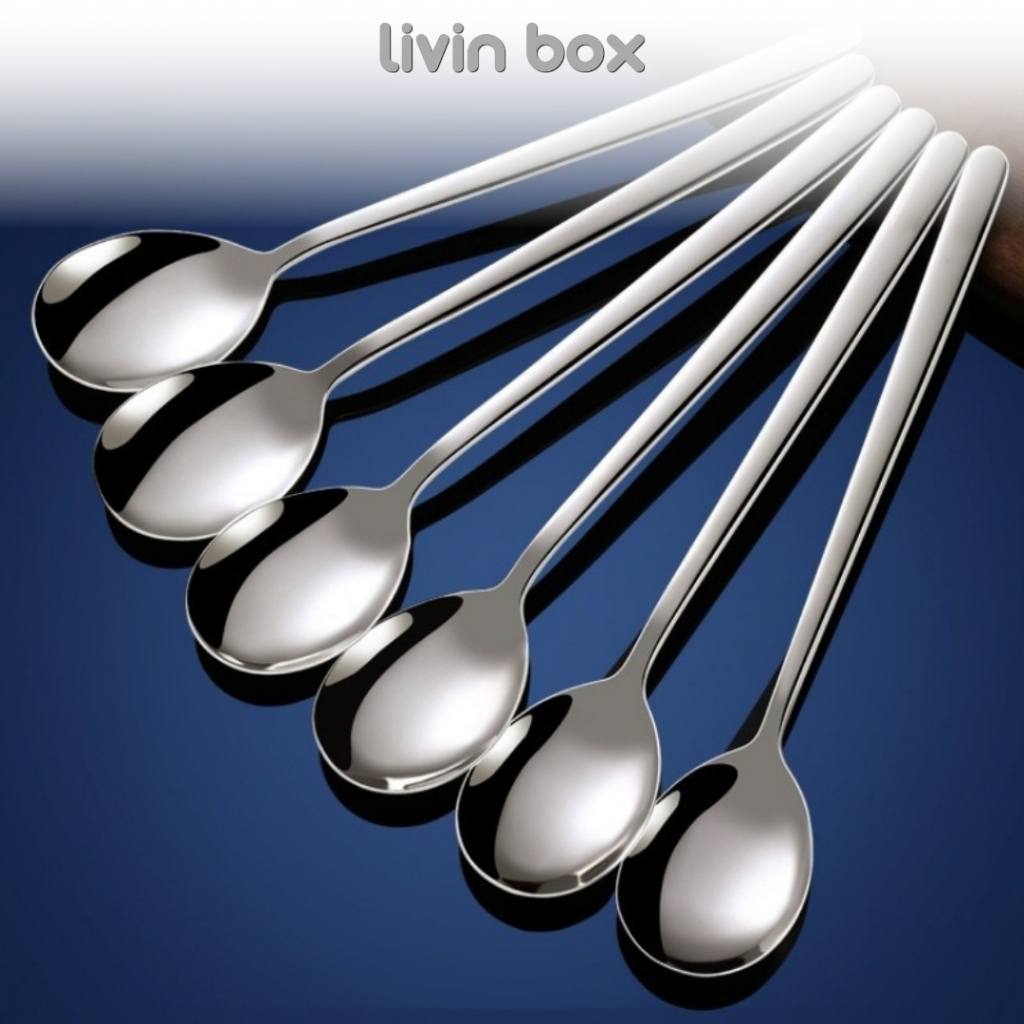 LIVINBOX Sendok Garpu  Korea Sujeo Set isi 6 Stainless warna emas