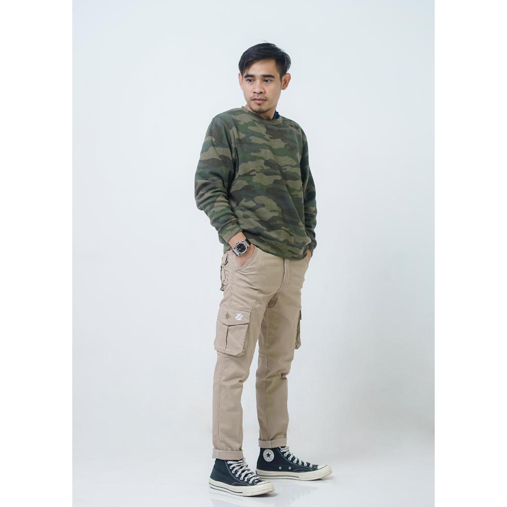 Celana Cargo Panjang Pria - Celana Cargo Panjang Pria Slimfit - Cargo Panjang Premium - Celana Cargo
