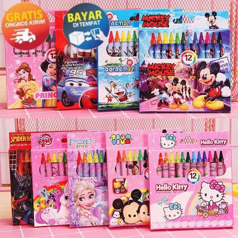 

SANDBOX - KP180 CRAYON MINI 12 WARNA KRAYON MINI KRAYON PENSIL WARNA ANAK 12 IN 1 MENGGAMBAR MEWARNAI MELUKIS KRAYON LUCU