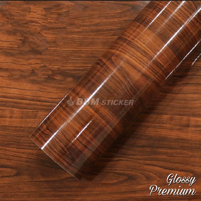 Sticker skotlet motif kayu glossy motor mobil premium