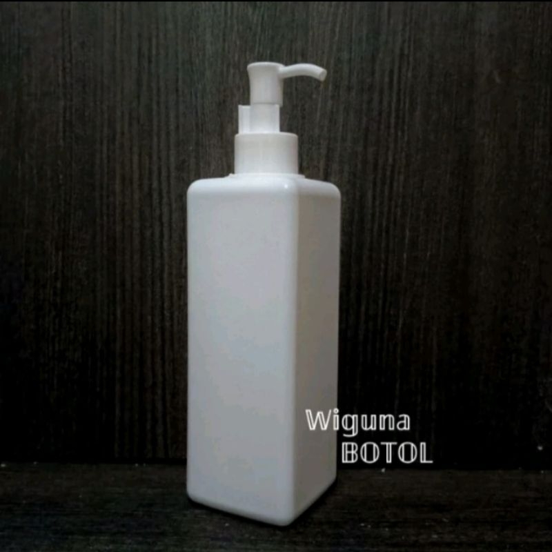 Botol Pump 500ml Kotak Hdpe / Botol Hdpe 500ml Kotak Pump Clip Oil
