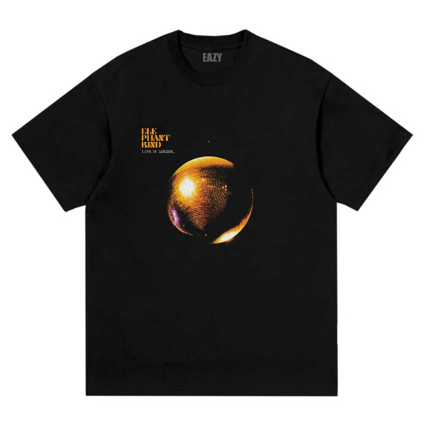 Baju Kaos Band Elephant Kind Hitam Dewasa Unisex Cotton 24S