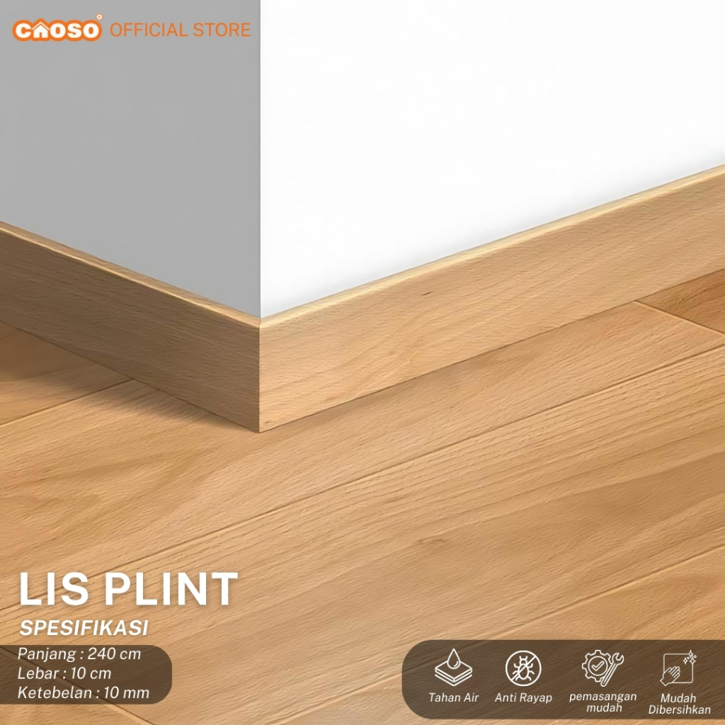 List Plint Spc Flooring 2.4m List Plint Vinyl Aksesoris Lantai SPC & Vinyl | CAOSO