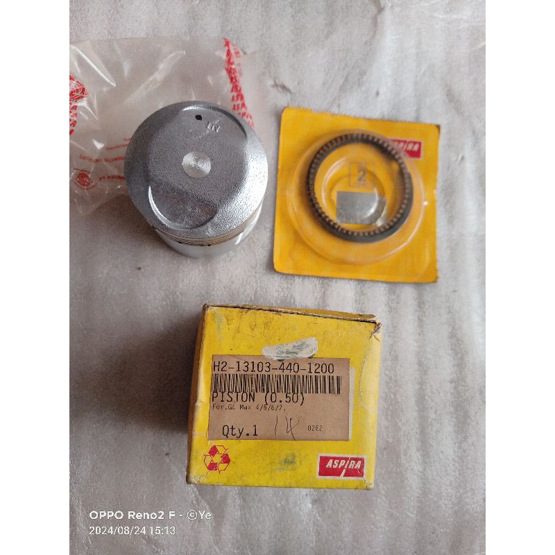 seher piston dan ring seher piston GL125 GL 125 CB125 GL max mex cdi 125 oversize 50 original ASTRA 