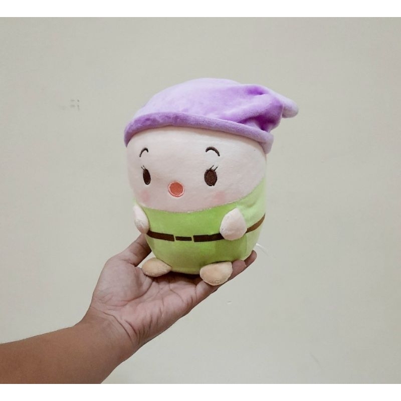 Boneka Dopey Dwarf Disney  Bulat Gemoy Character Ufufy Original Size 20 cm/ Boneka Ufufy