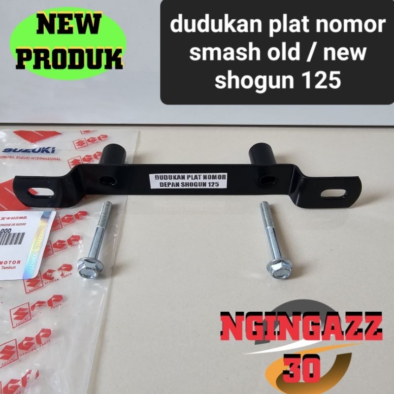 dudukan plat nomor SMASH old/new shogun 125R shooter axelo