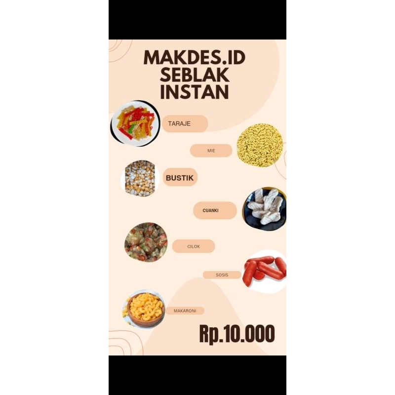 

seblak instan toping lengkap by makdes.id