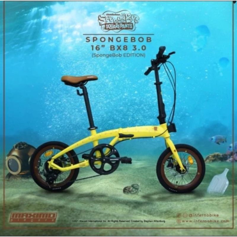 Sepeda Lipat 16 inch Maximo Piegare Cyclo TX 7 3.0 New Frame Alloy