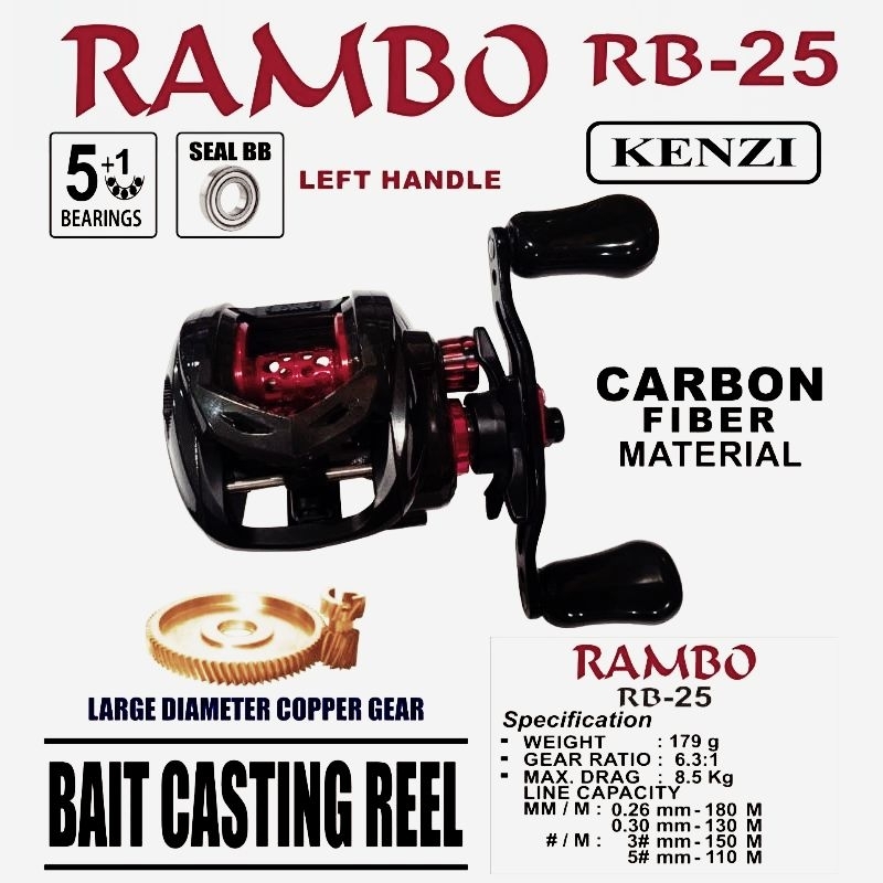 REL BAIT CASTING KENZI RAMBO RB 25