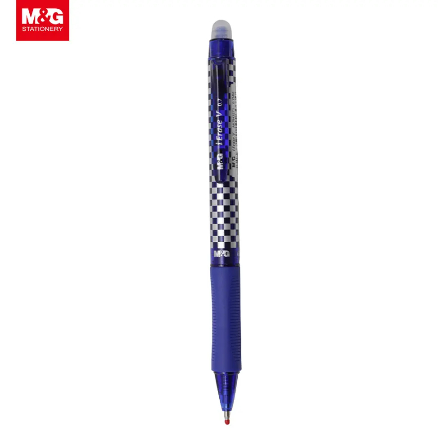 

M&G Pulpen Retractable Erasable Gel Pen 0.7mm Blue Write Smooth and Eraser Clean