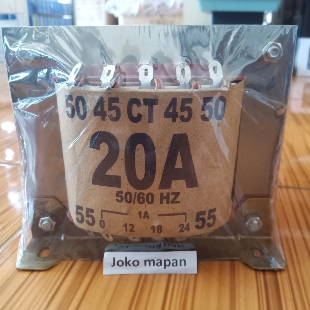 TRAFO SAE 20A CT 55V TRAFO TRANSFORMER MURNI SAE 20 AMPERE