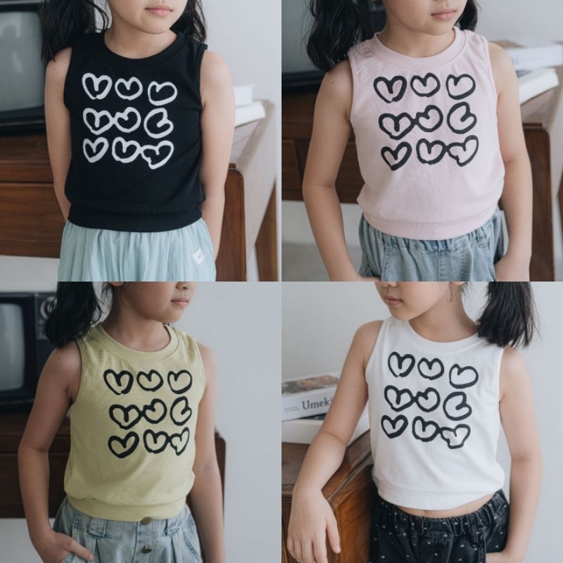 lunna korea crop top 2517 anak perempuan 3-15y