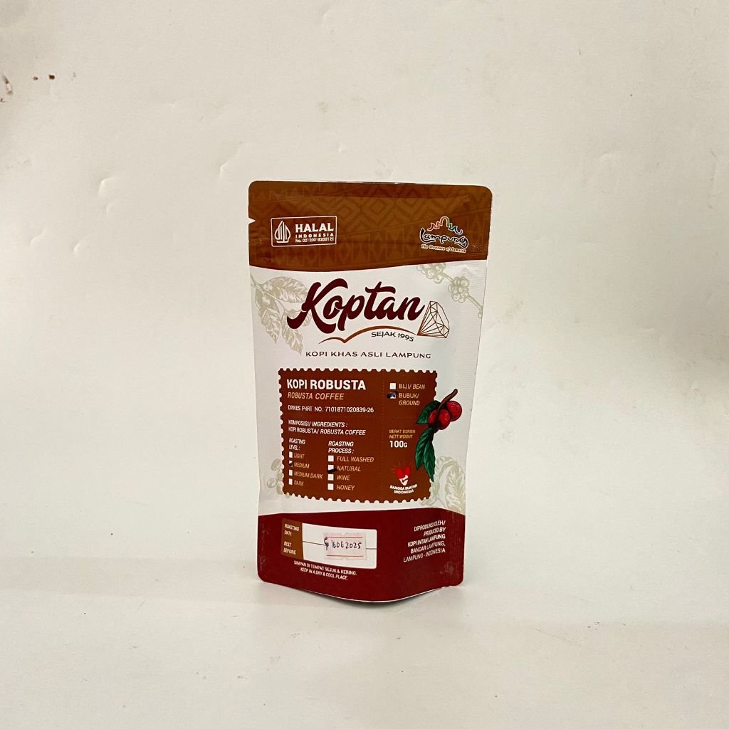 

Intan kopi Robusta Koptan Pouch 100gram