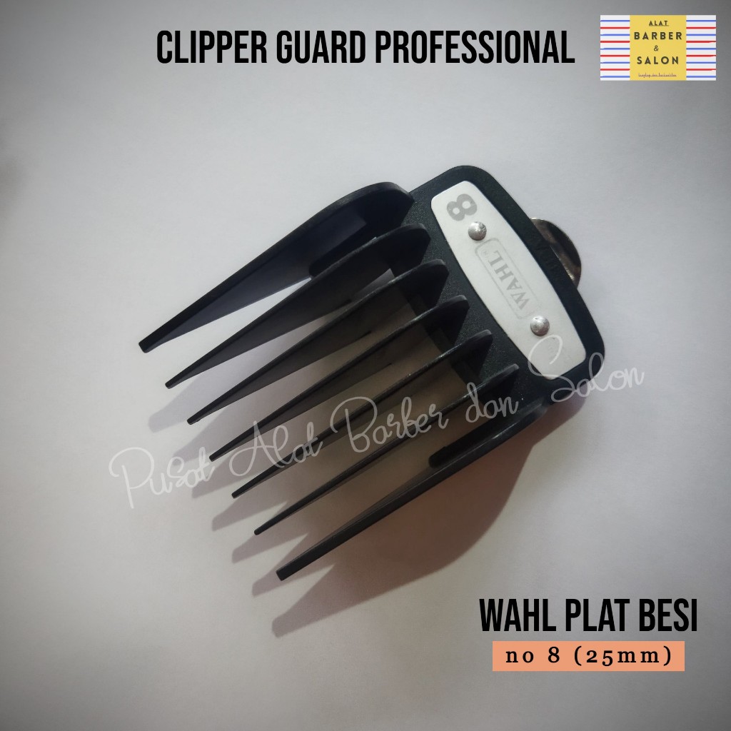 Clipper Guard Wahl ukuran no 8 (25mm) Sepatu Klipper Plat Besi