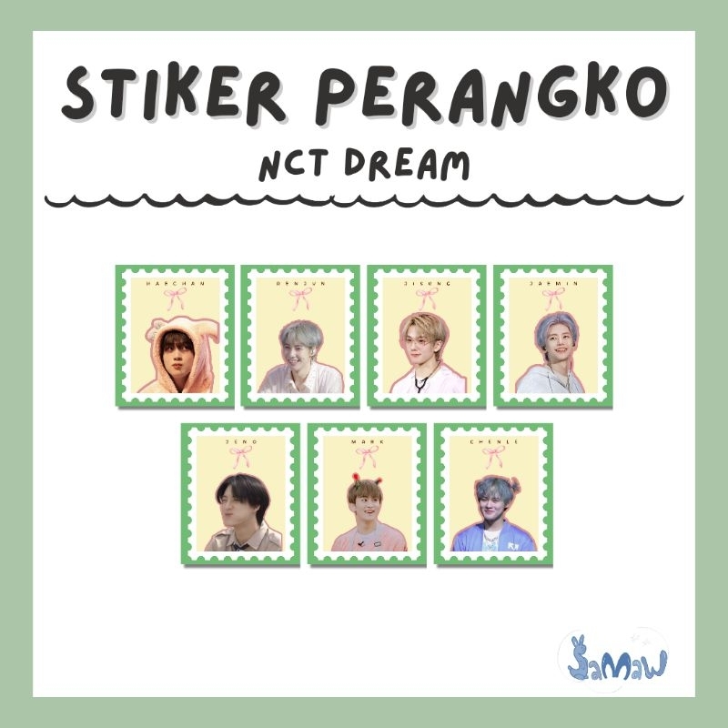 

Stiker Perangko | Stiker NCT Dream | Sticker Journaling | Stiker Kpop | Freebies
