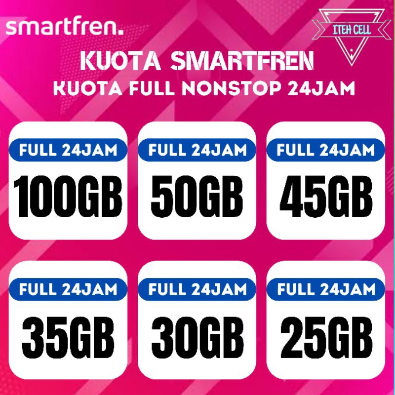 PAKET DATA INTERNET SMARTFREN UNLIMITED NONSTOP FULL
