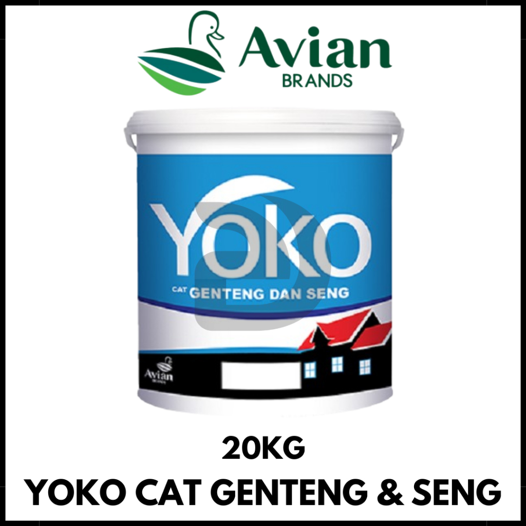 Cat Genteng dan Seng Yoko Roof Pail 20 Kg / AVIAN BRANDS