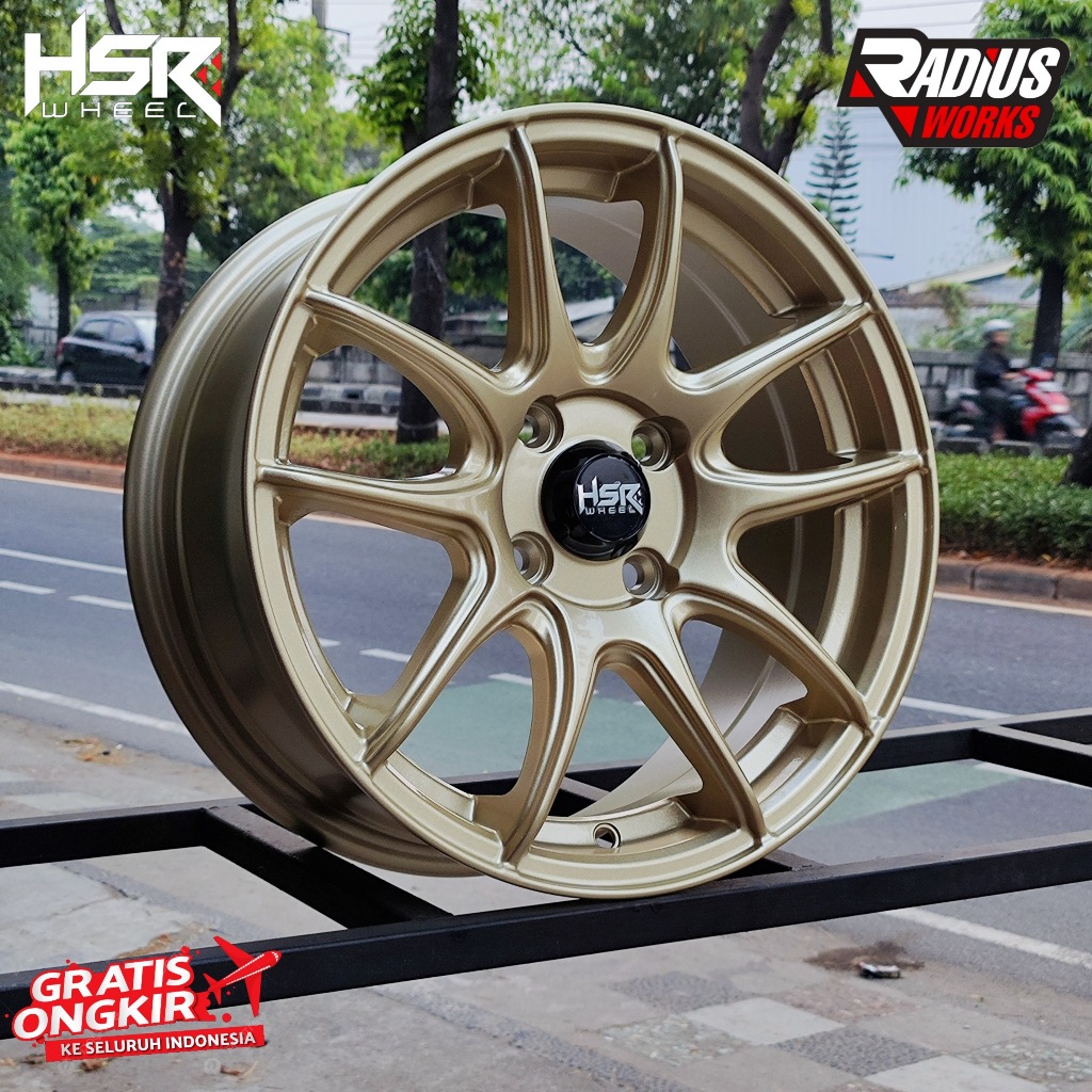 velg mobil agya brio freed dll hsr kamikaze ring 15 pcd 4x100 gold