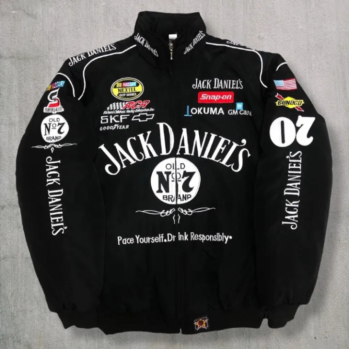 JAKET VINTAGE VARSITY JACK DAN1ELS FULL PRINT DIGITAL