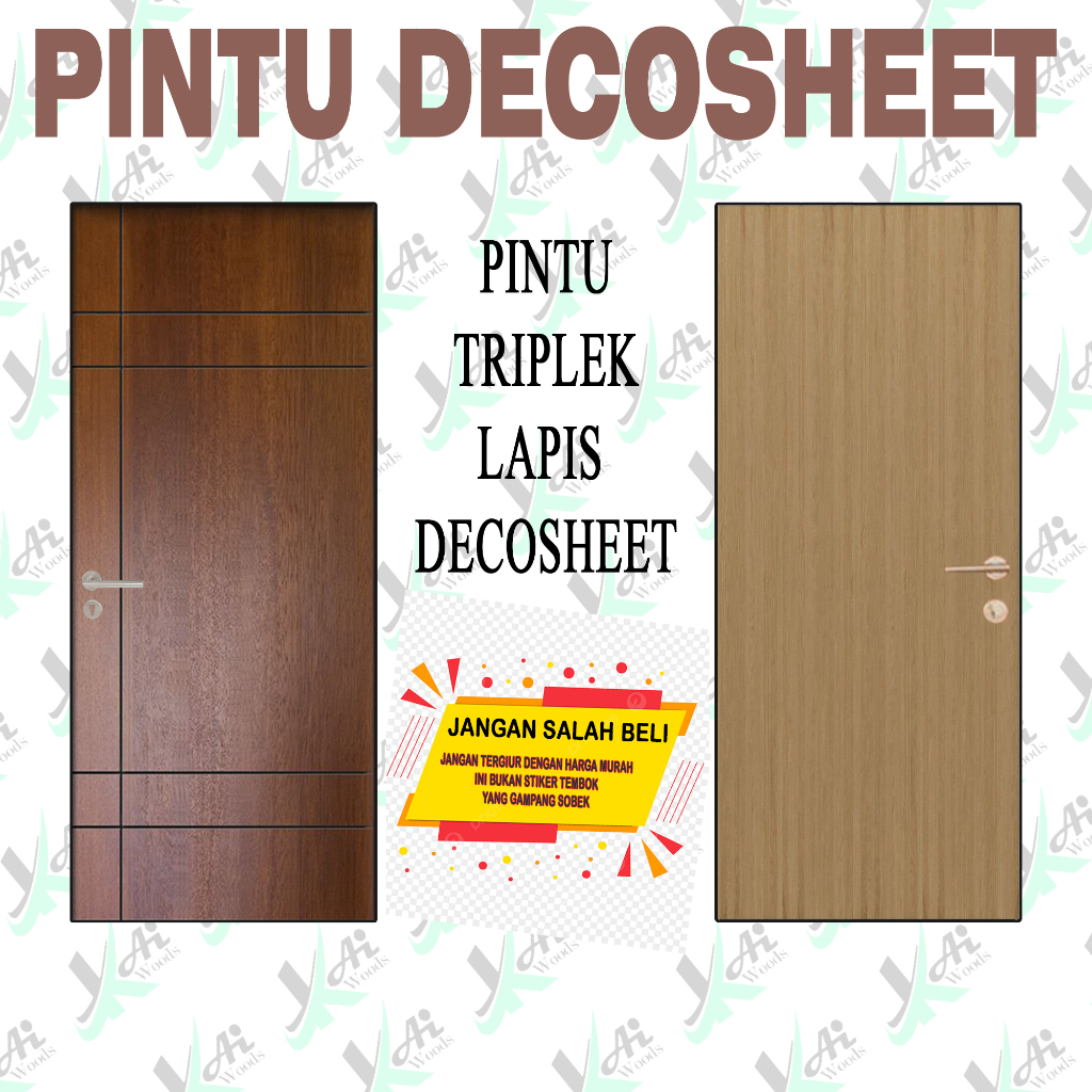 Pintu Triplek Finishing Decosheet