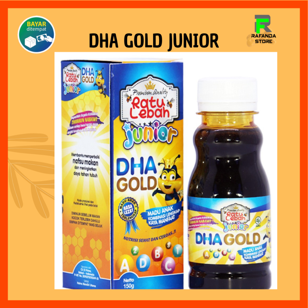 

Madu Anak Ratu Lebah Junior DHA GOLD plus Omega 3 DHA Gold Ratu Lebah
