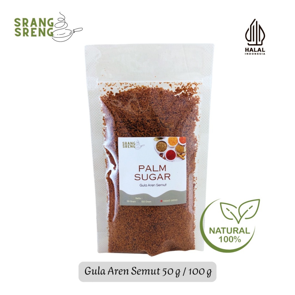 

Gula Aren Semut Organik/ Palm Sugar 50g & 100g Tanpa Campuran