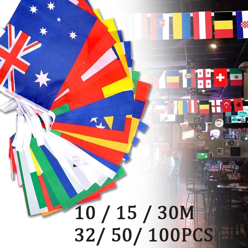 15/30m Bendera Semua Negara Kecil Bendera Negara Dunia Bendera Negara Dunia Kecil Endera 100 Negara