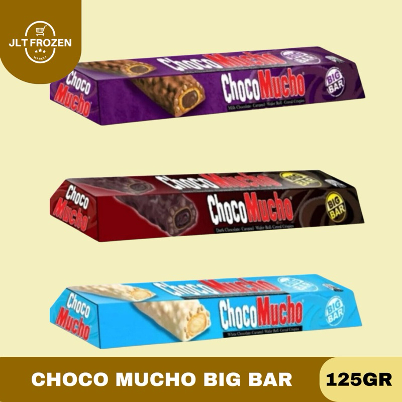 

ChocoMucho Big Bar / Wafer Choco Roll Cereal Crispy / Choco Mucho Wafer Choco Caramel Big Bar - 125g