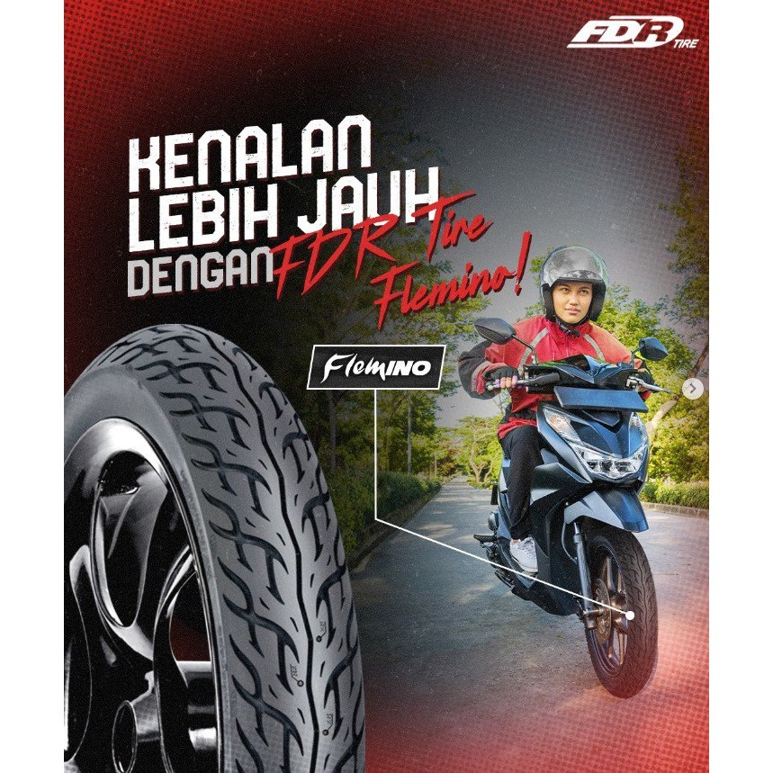 (BAYAR DITEMPAT) BAN FDR 100/90-14 FLEMINO TUBELESS Ban Motor LEXI S, LEXI, ALL SERIES
