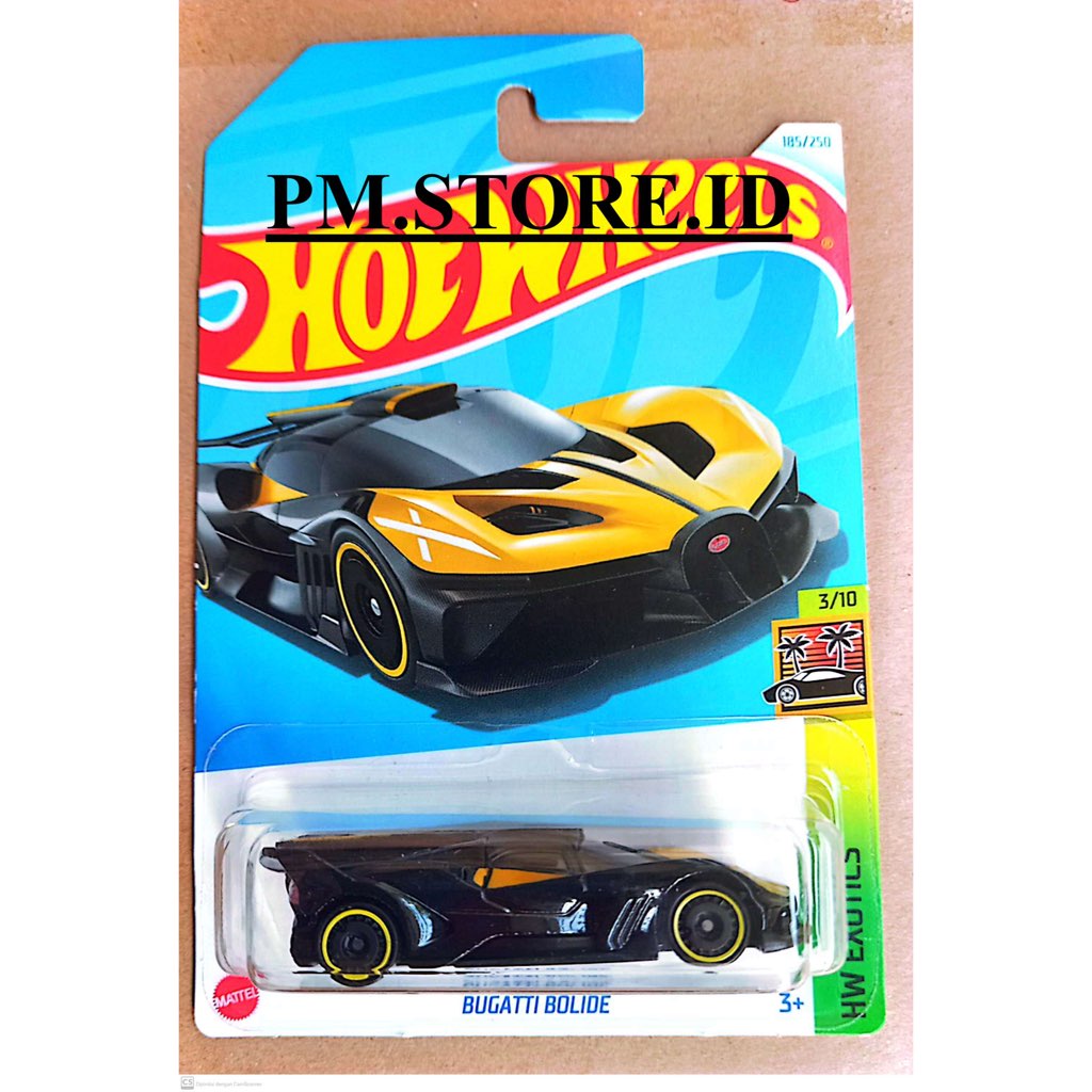 Hotwheels bugati bolide kuning