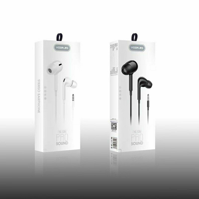 Hf Handsfree Earphone Headset YS125 / YS-125 / YESPLUS 125 Pro Sound + Mic