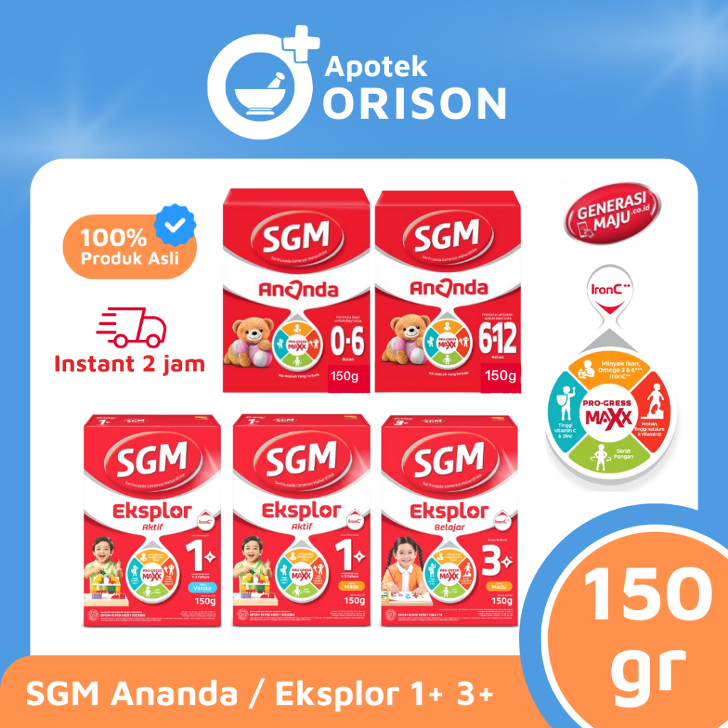 SGM ANANDA 150GR | SGM EKSPLOR 1+ 150GR | SGM EKSPLOR 3+ 150GR