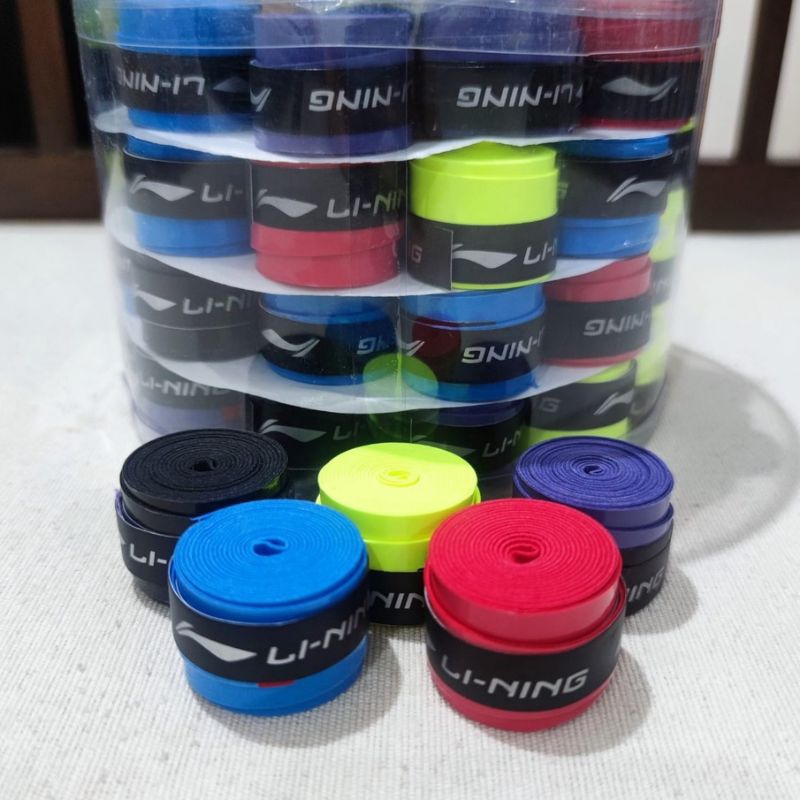 Grip Raket Karet Li-ning biru - Grip badminton Lining -Grip bulutangkis Lining