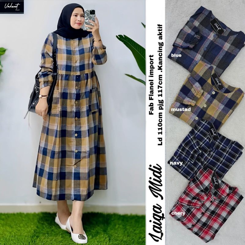 TUNIK IMPORT LAIQA TUNIK TUNIK FLANEL PREMIUM Rana Longtunik Tunik Panjang Tunik Rempel