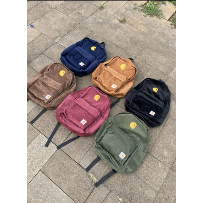 tas ransel bagpack carhartt corduroy full tag original best product