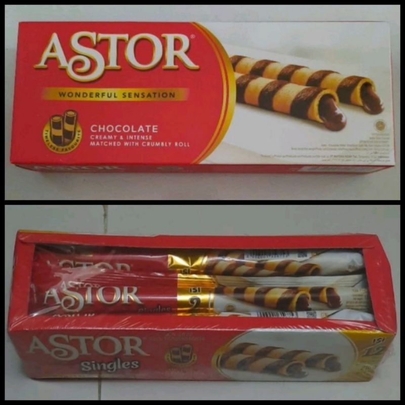 

Astor 150gram Singles (12x15,5gr) 186gr Snack Coklat