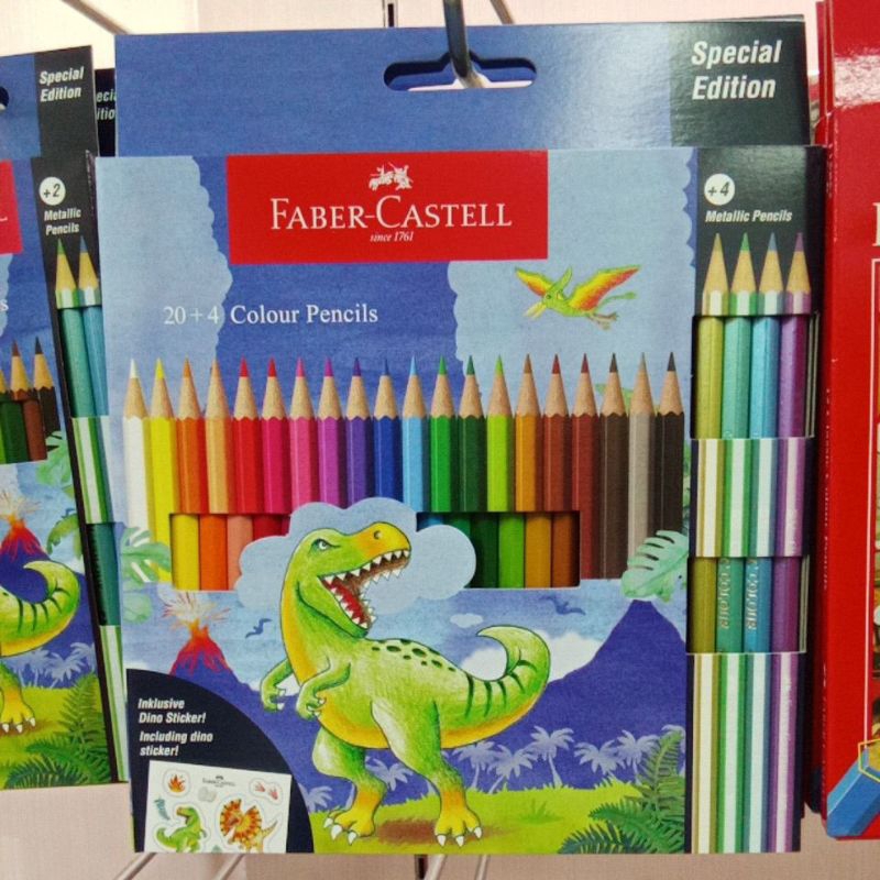 

Pensil Warna 24 Colour SPECIAL EDITION Dinosaurus FABER CASTELL