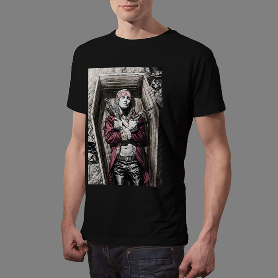 Kaos AXL Rose Tshirt Bahan 100% Cotton Black & White | Casual T-SHIRT Size S M L XL XXL 3XL 4XL | RE